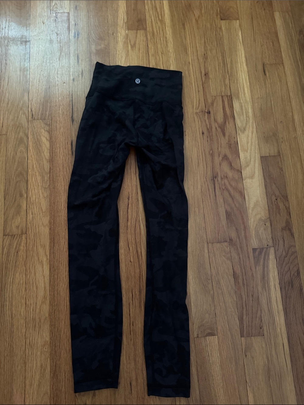 lululemon Black Camo High-Rise Leggings